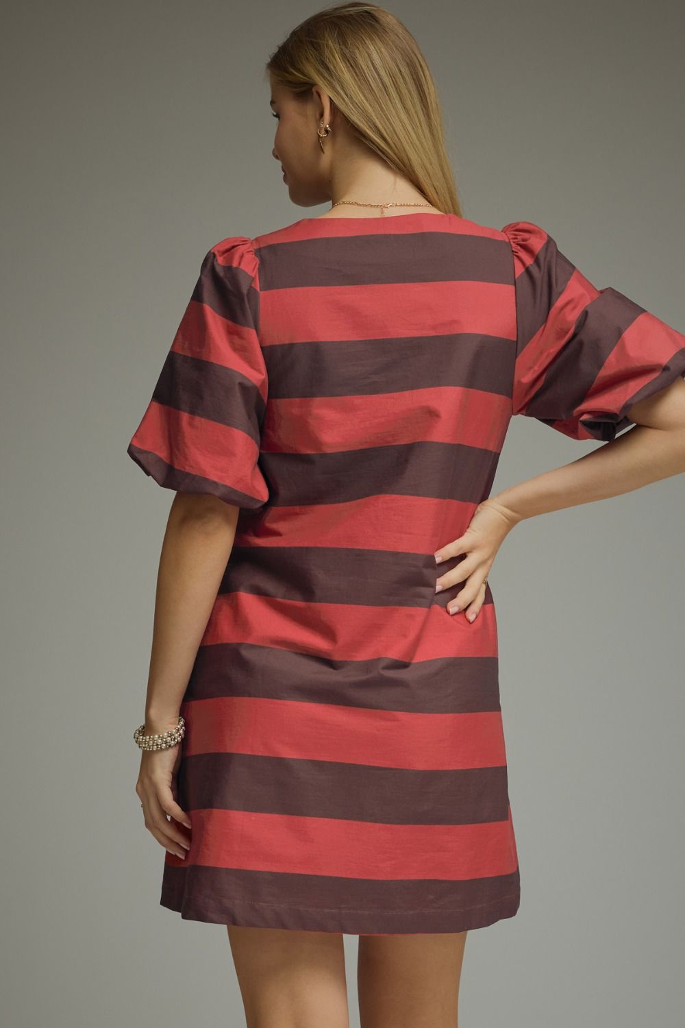 serena stripe mini dress