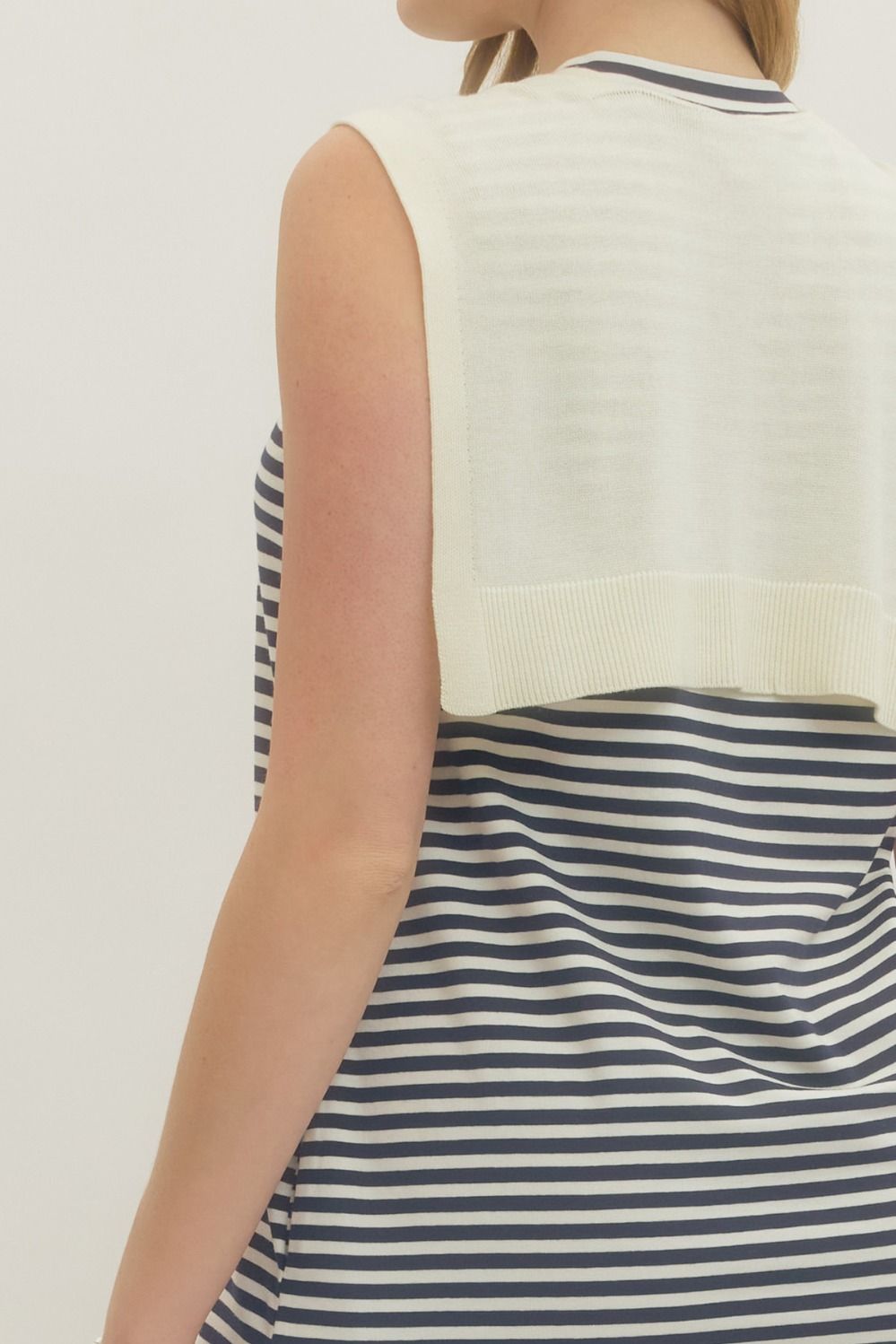 scarf stripe dress