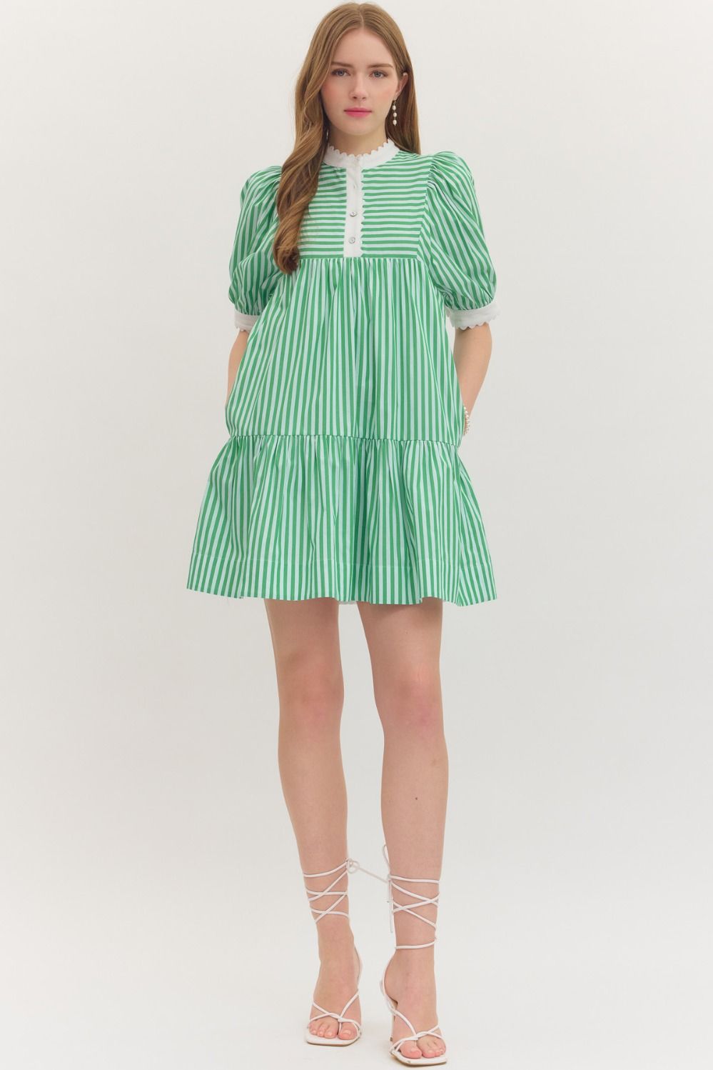 iris puff sleeve dress