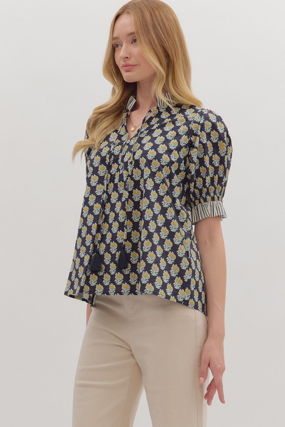 cynthia floral blouse