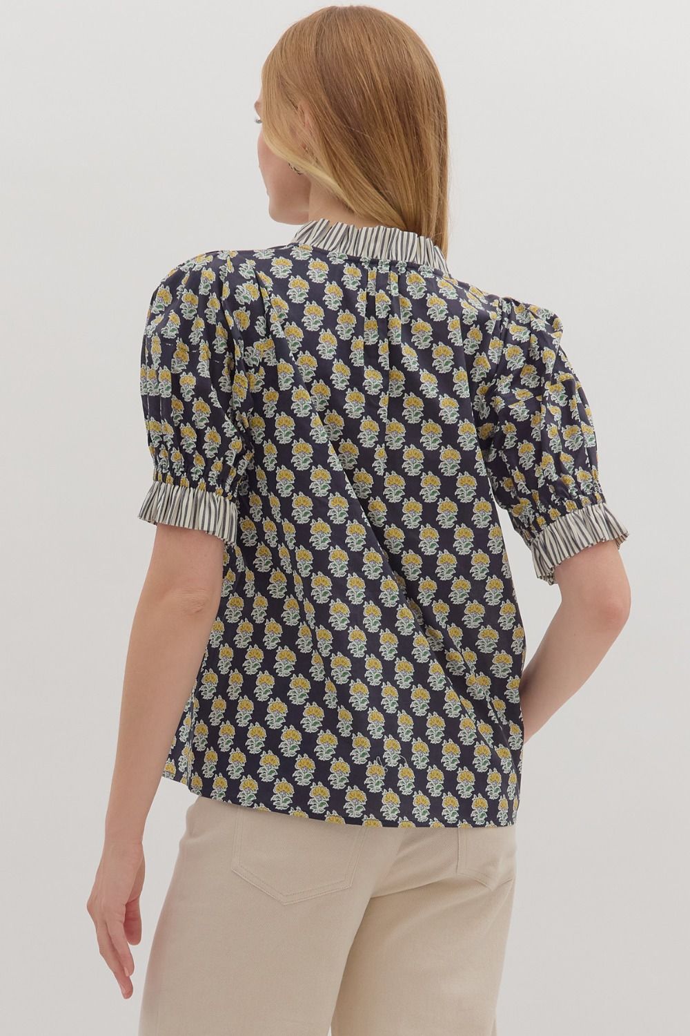 cynthia floral blouse