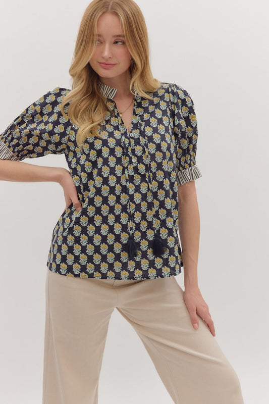 cynthia floral blouse