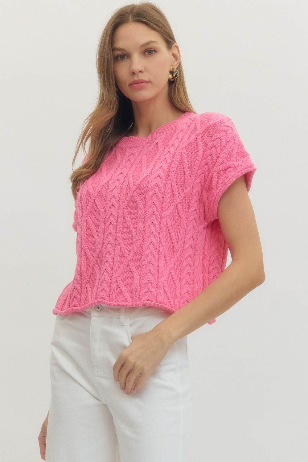 meadow cable sweater