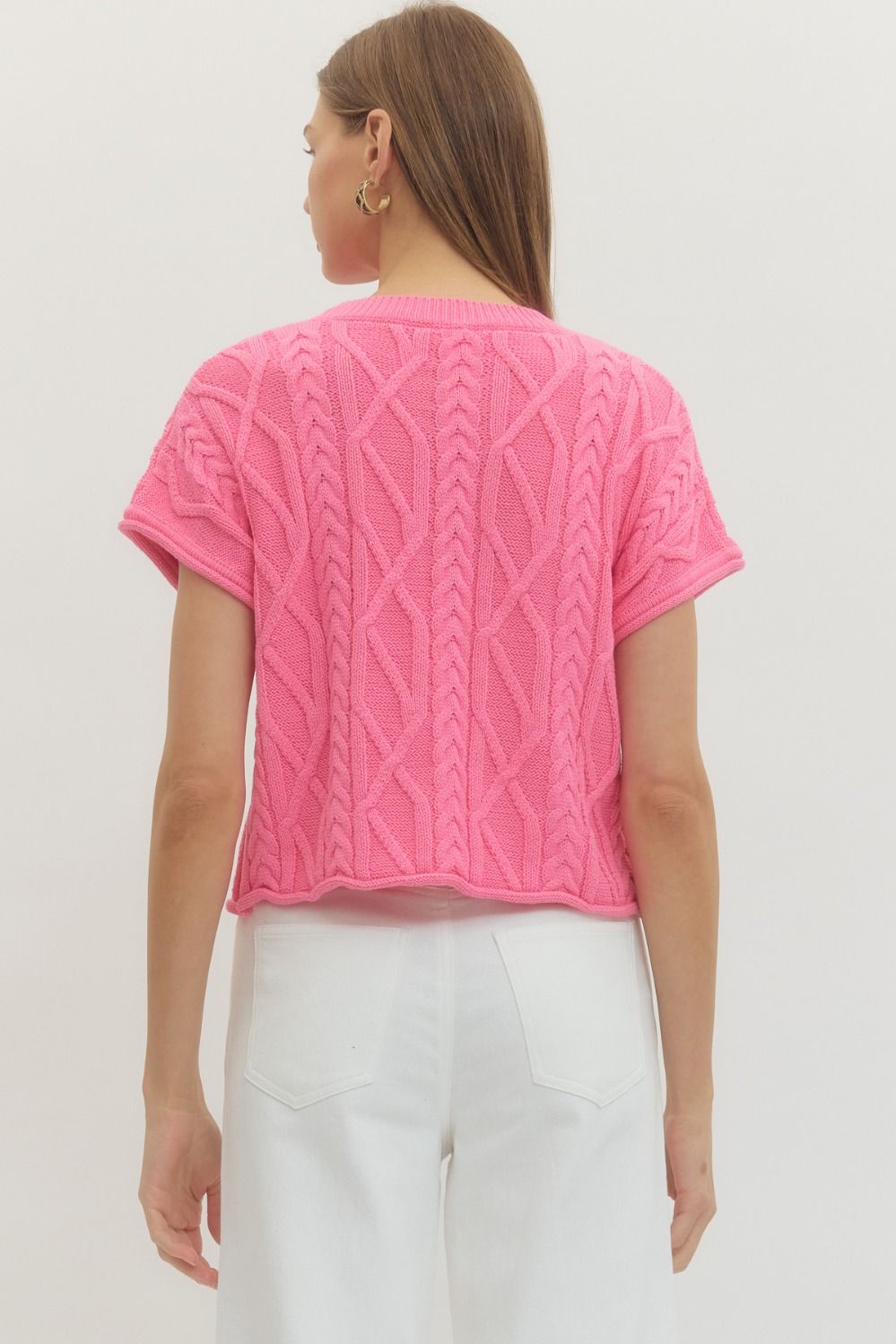 meadow cable sweater