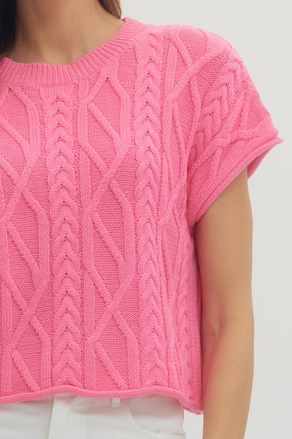 meadow cable sweater