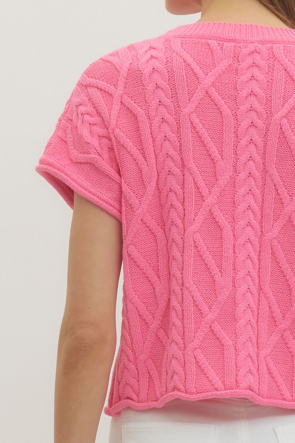 meadow cable sweater