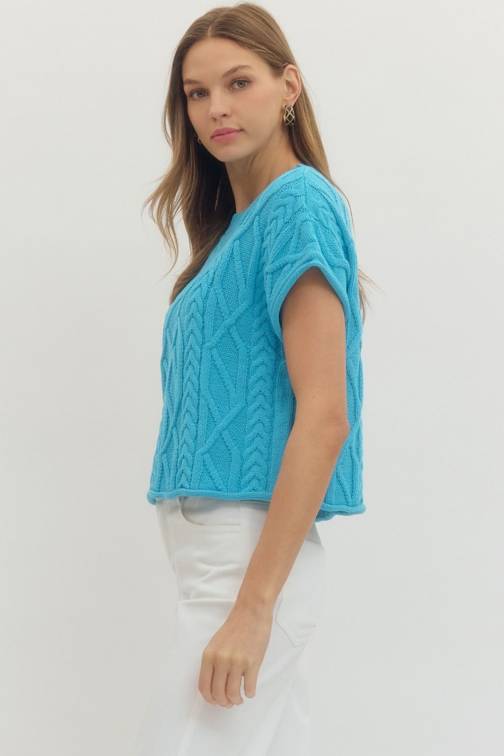 meadow cable sweater