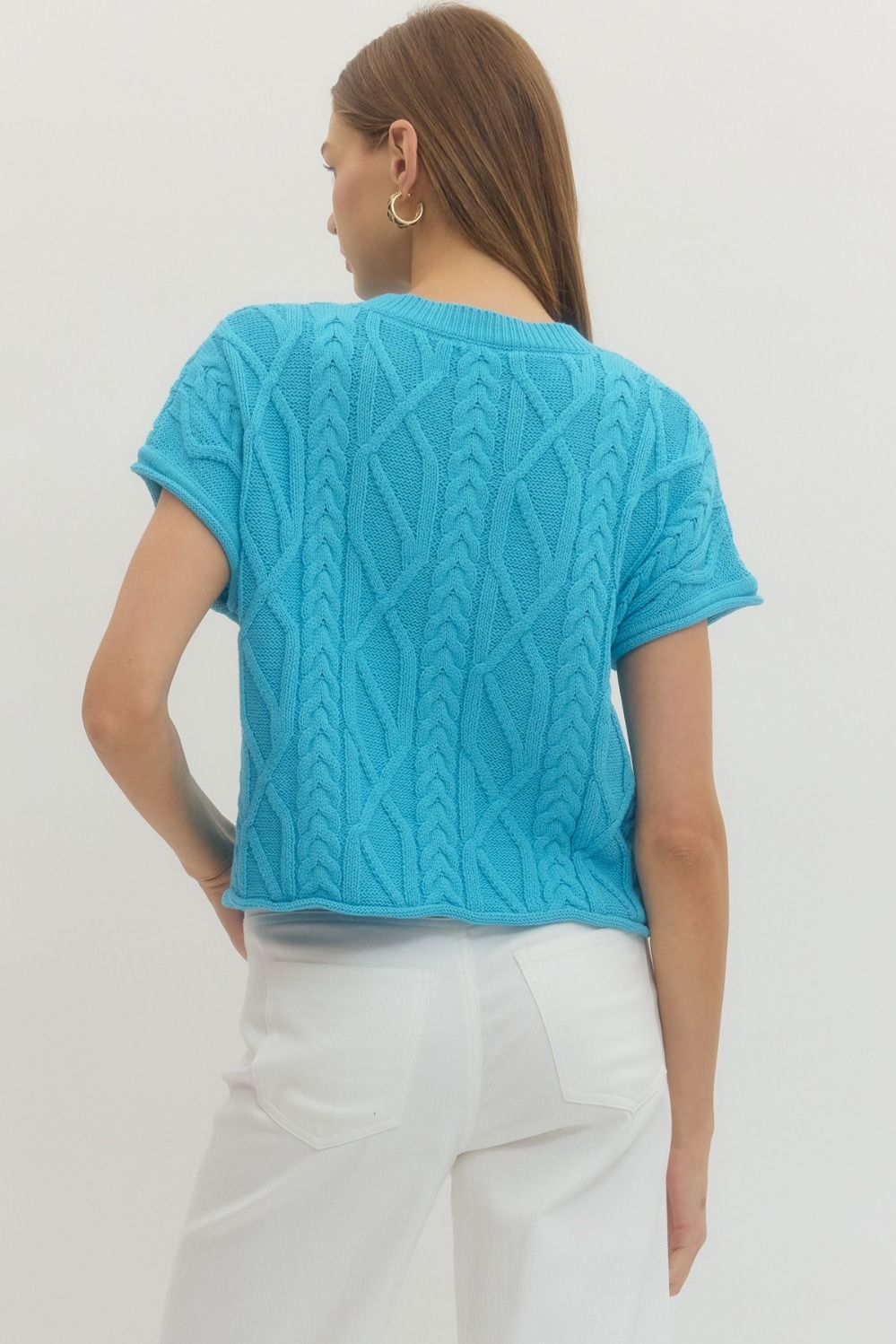 meadow cable sweater