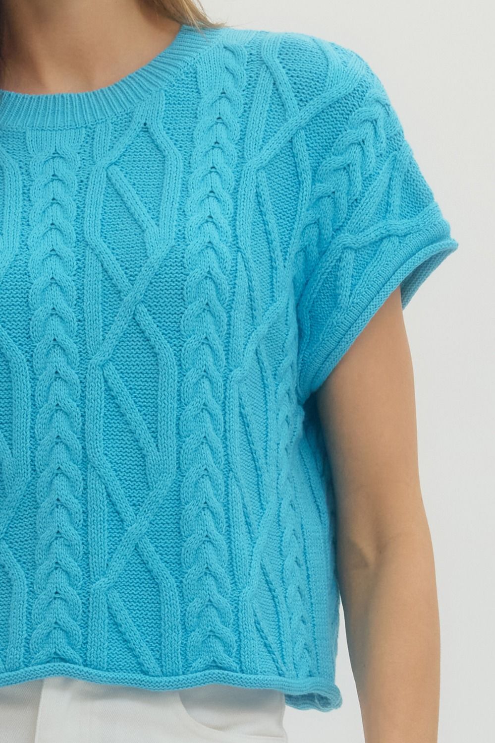 meadow cable sweater