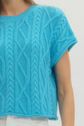 meadow cable sweater