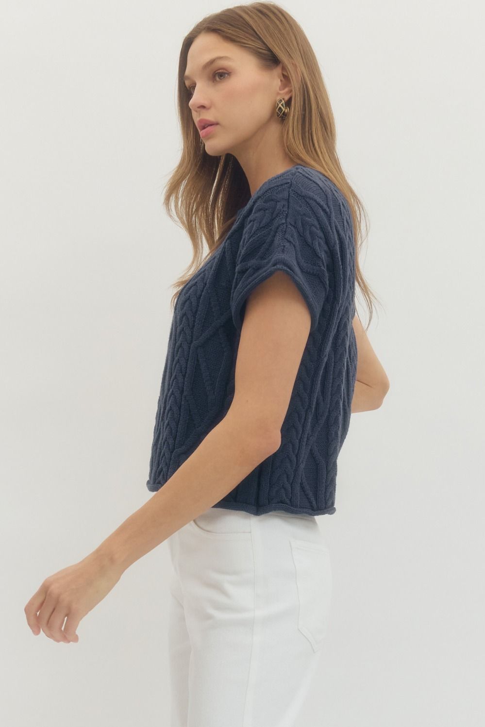 meadow cable sweater