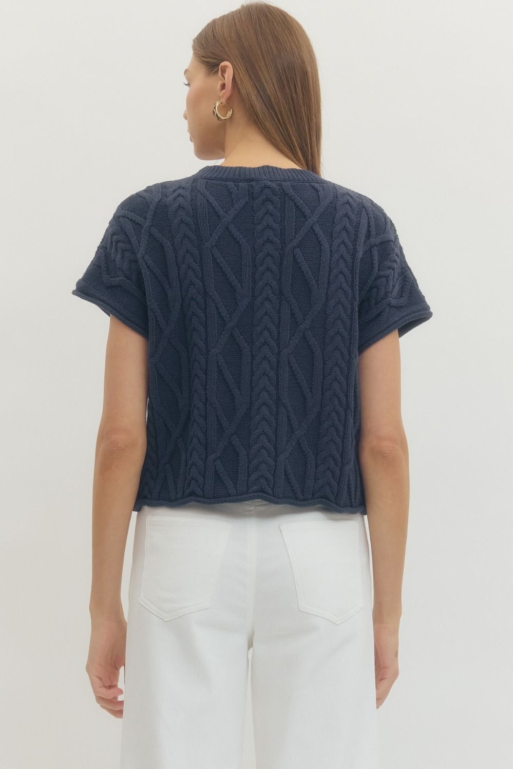meadow cable sweater