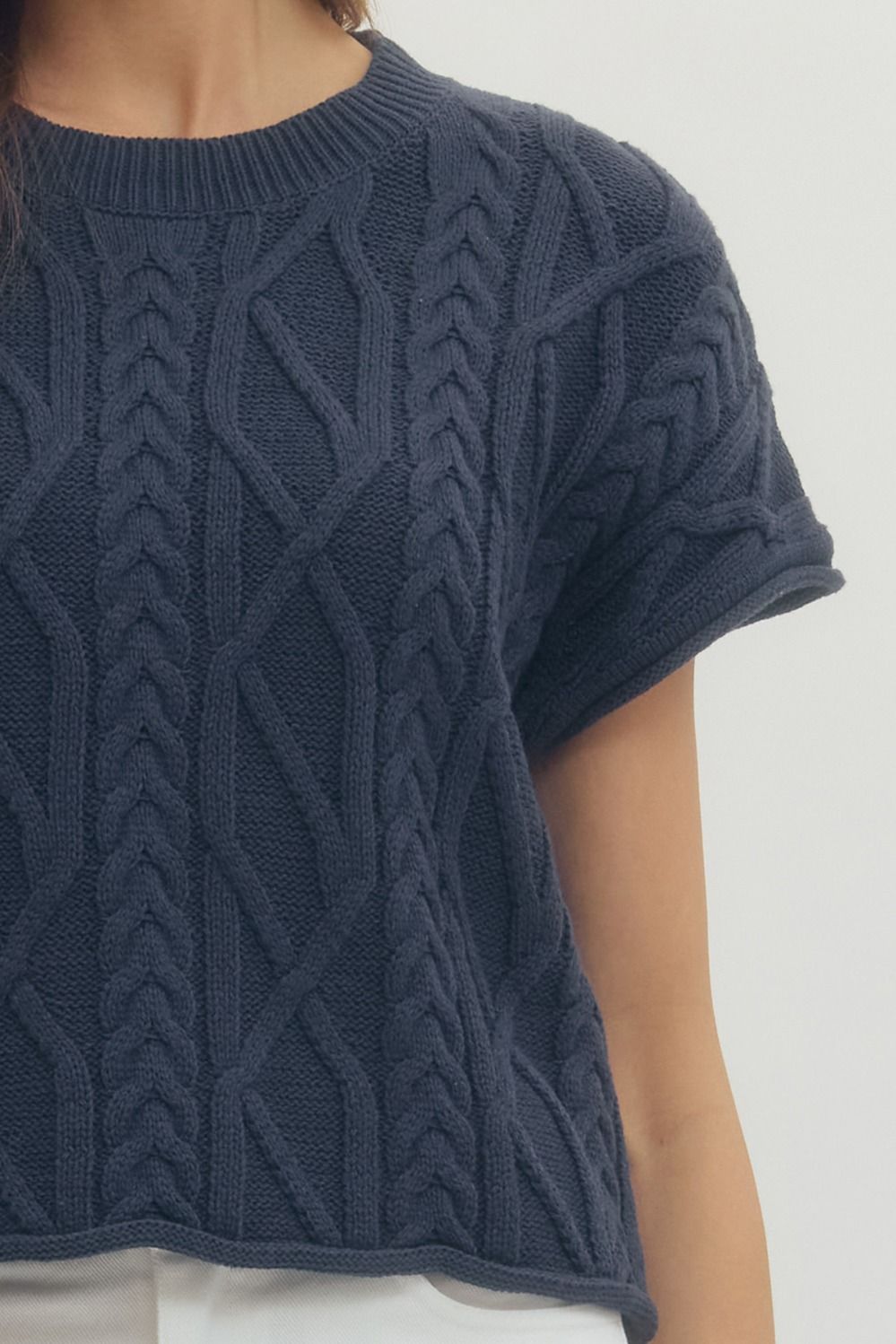 meadow cable sweater