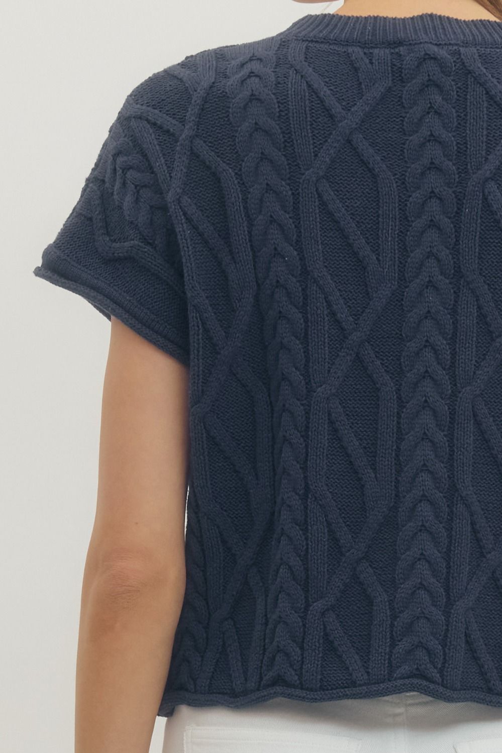 meadow cable sweater