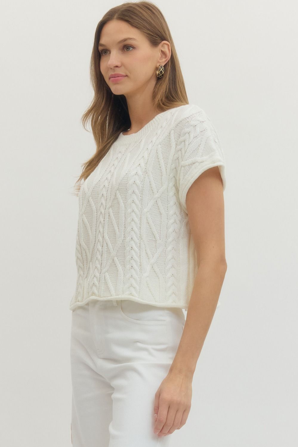 meadow cable sweater