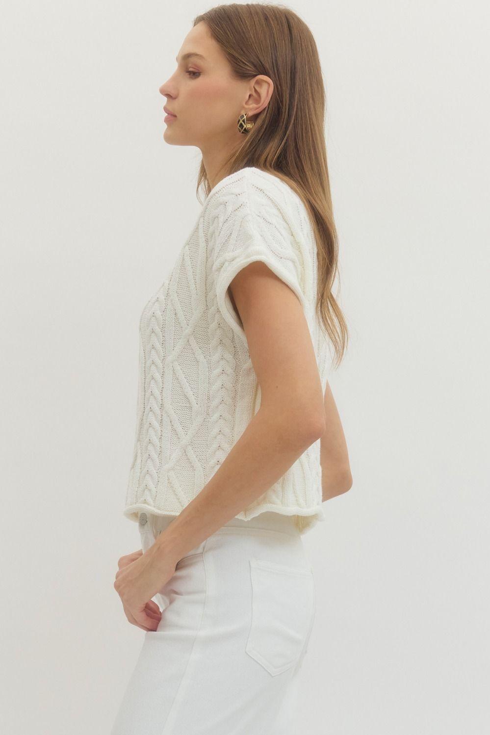 meadow cable sweater
