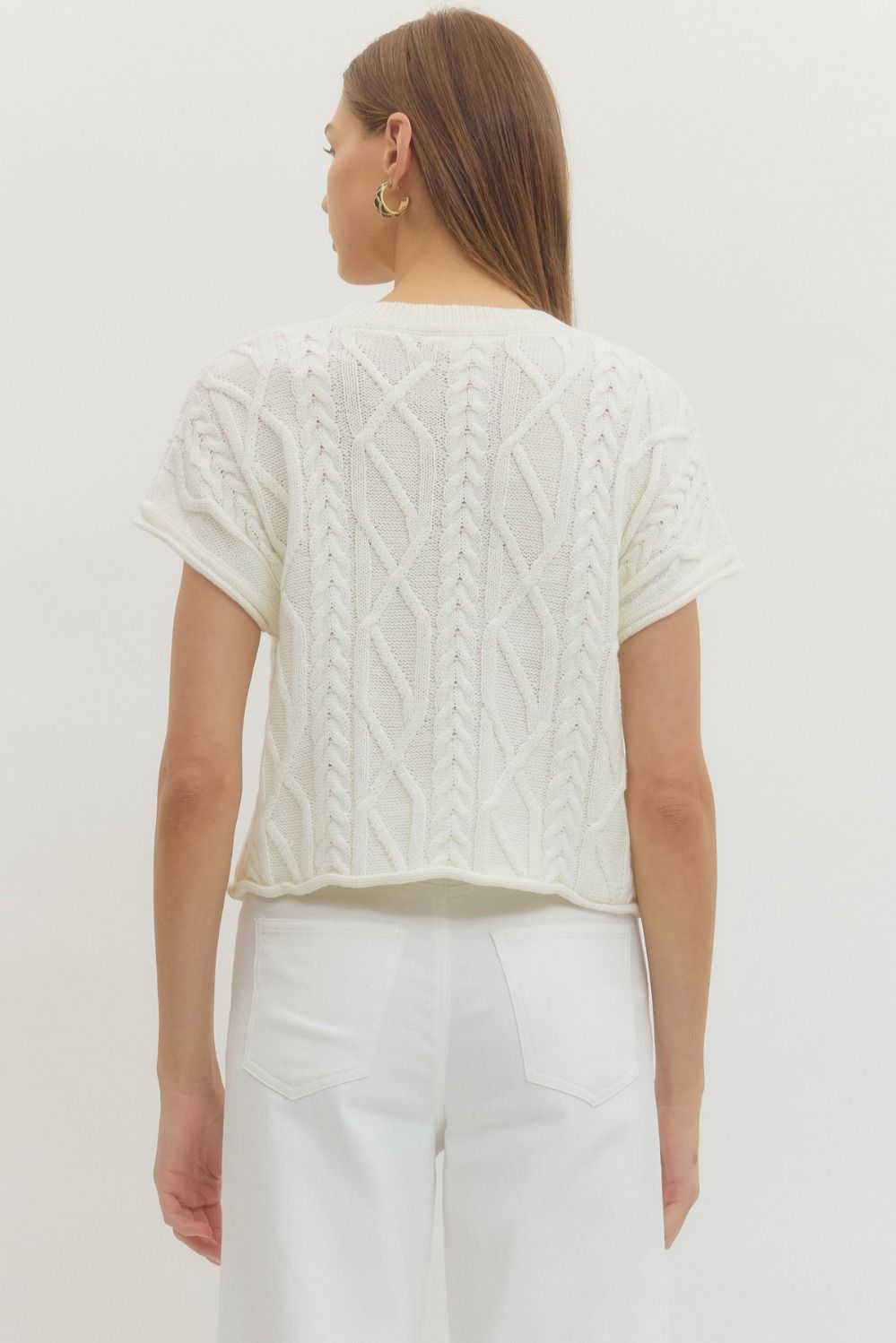 meadow cable sweater