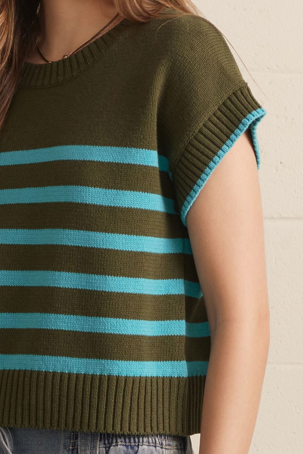 carmen cap sleeve sweater