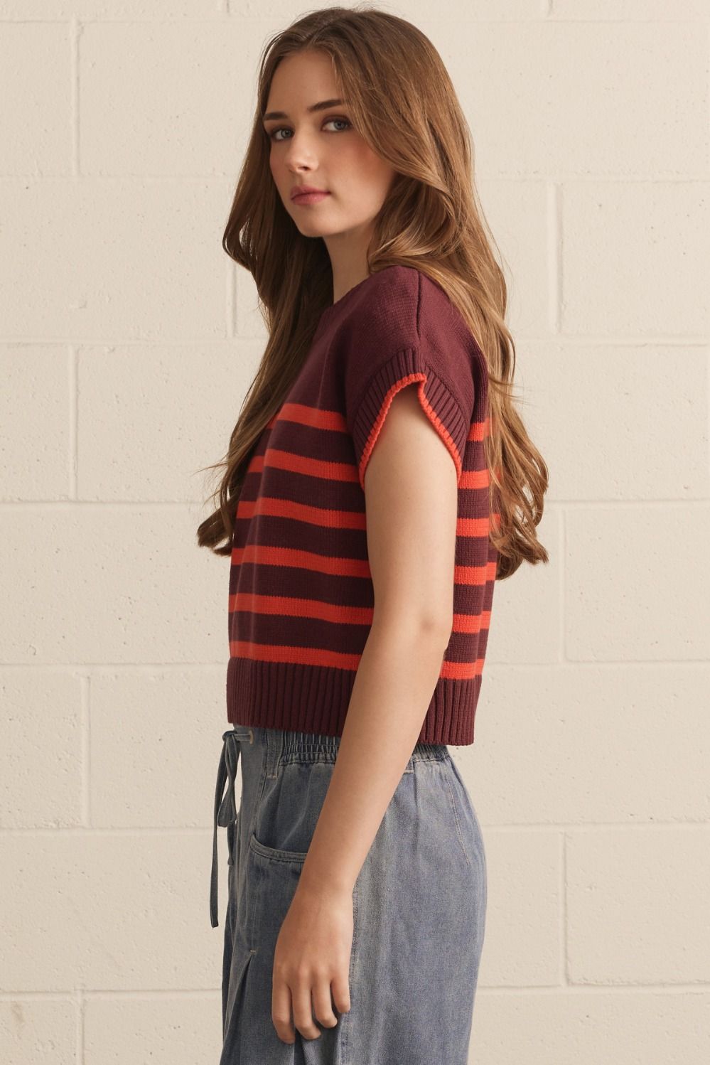 carmen cap sleeve sweater