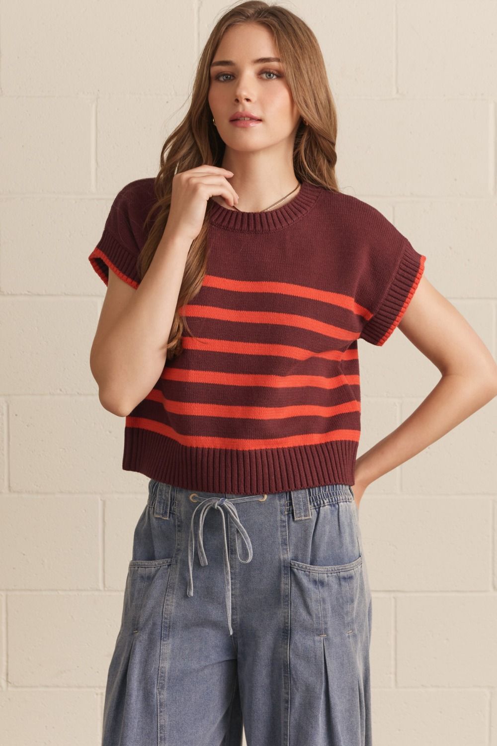 carmen cap sleeve sweater