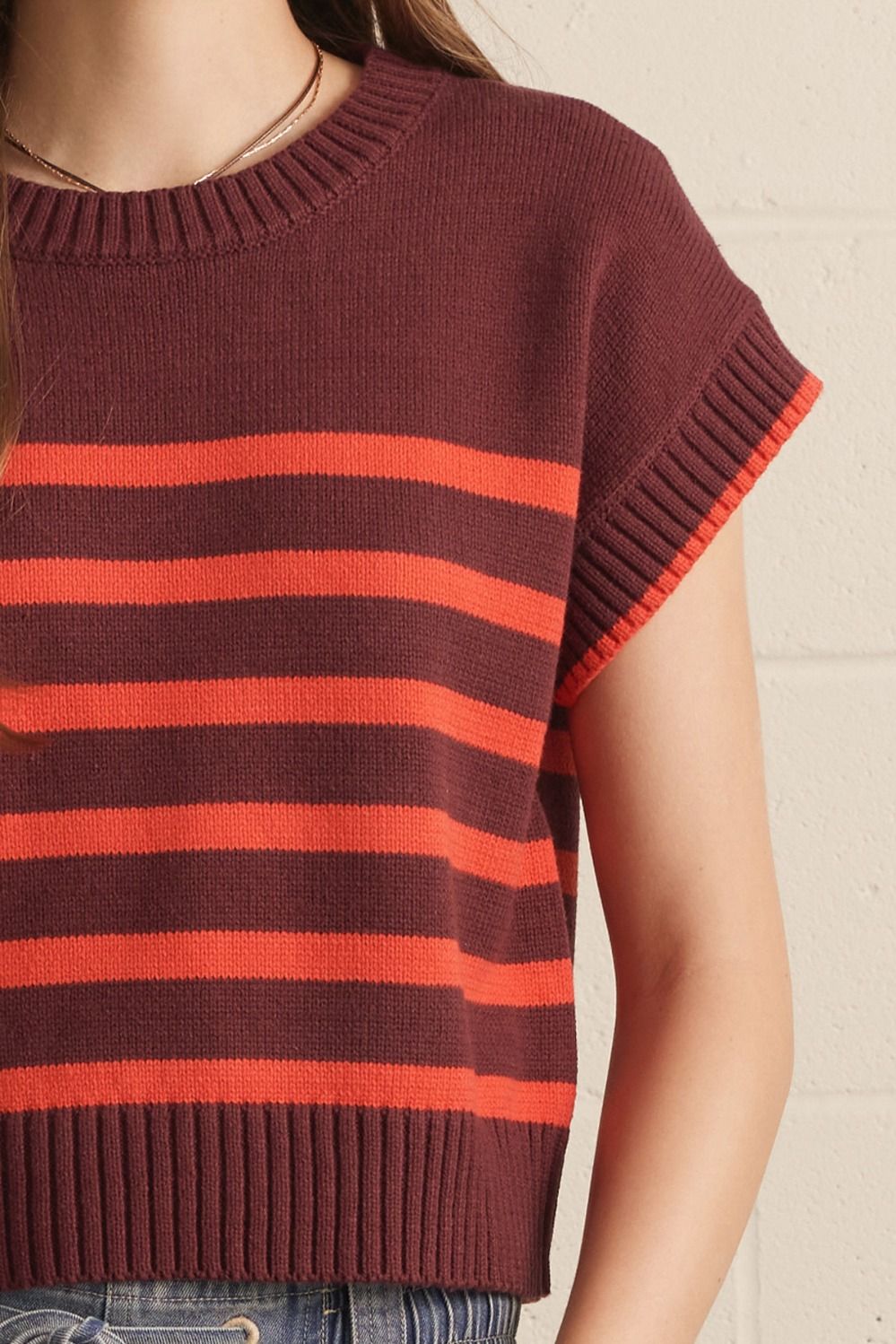 carmen cap sleeve sweater