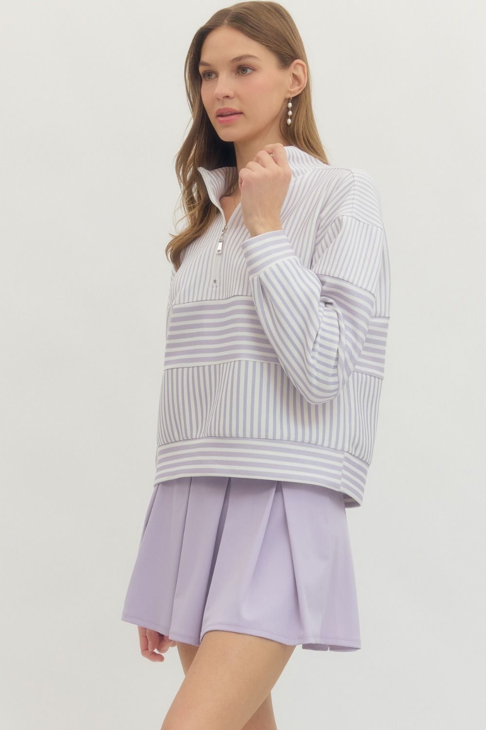 janie half zip pullover