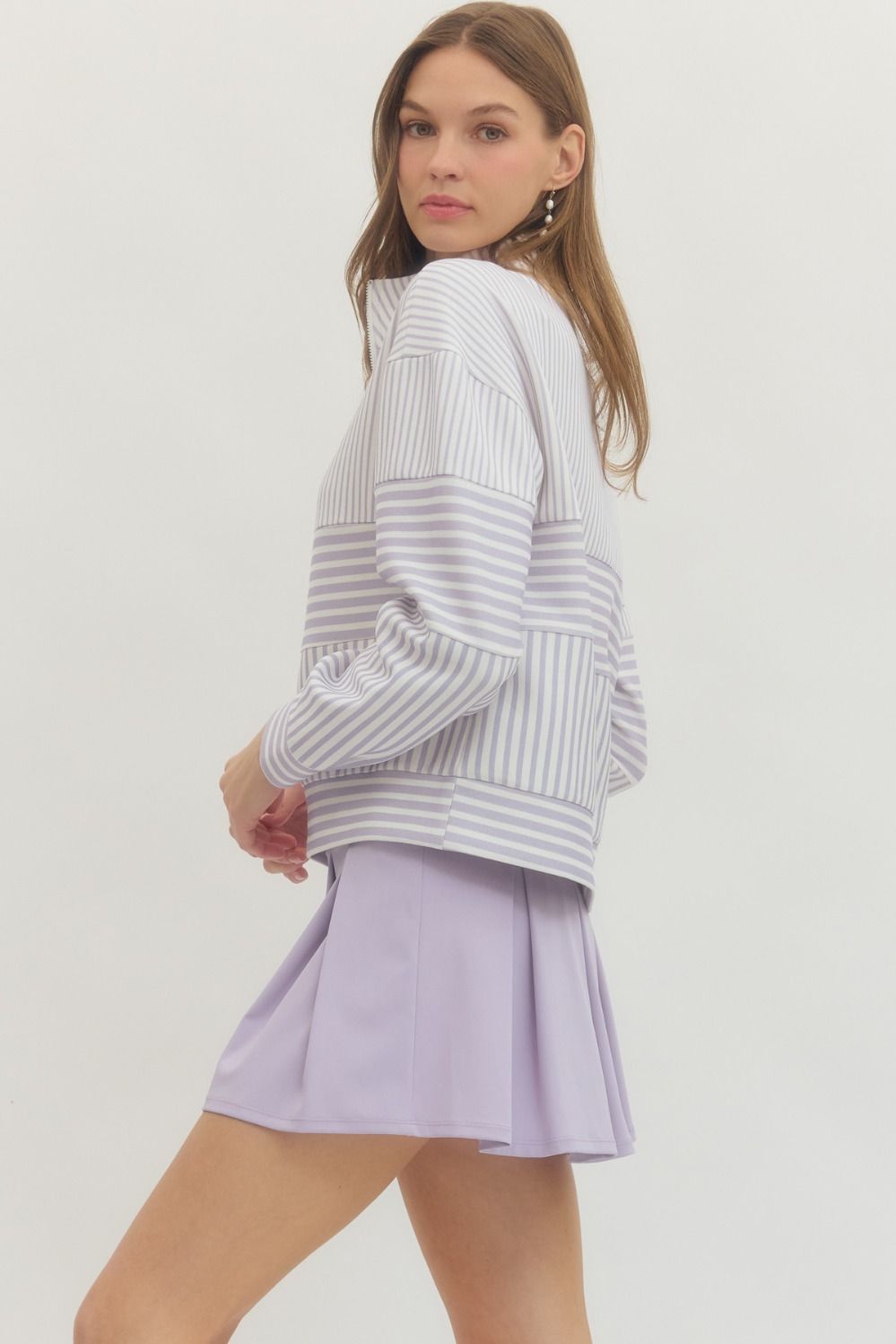 janie half zip pullover