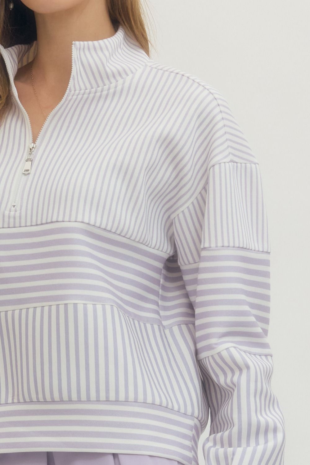 janie half zip pullover