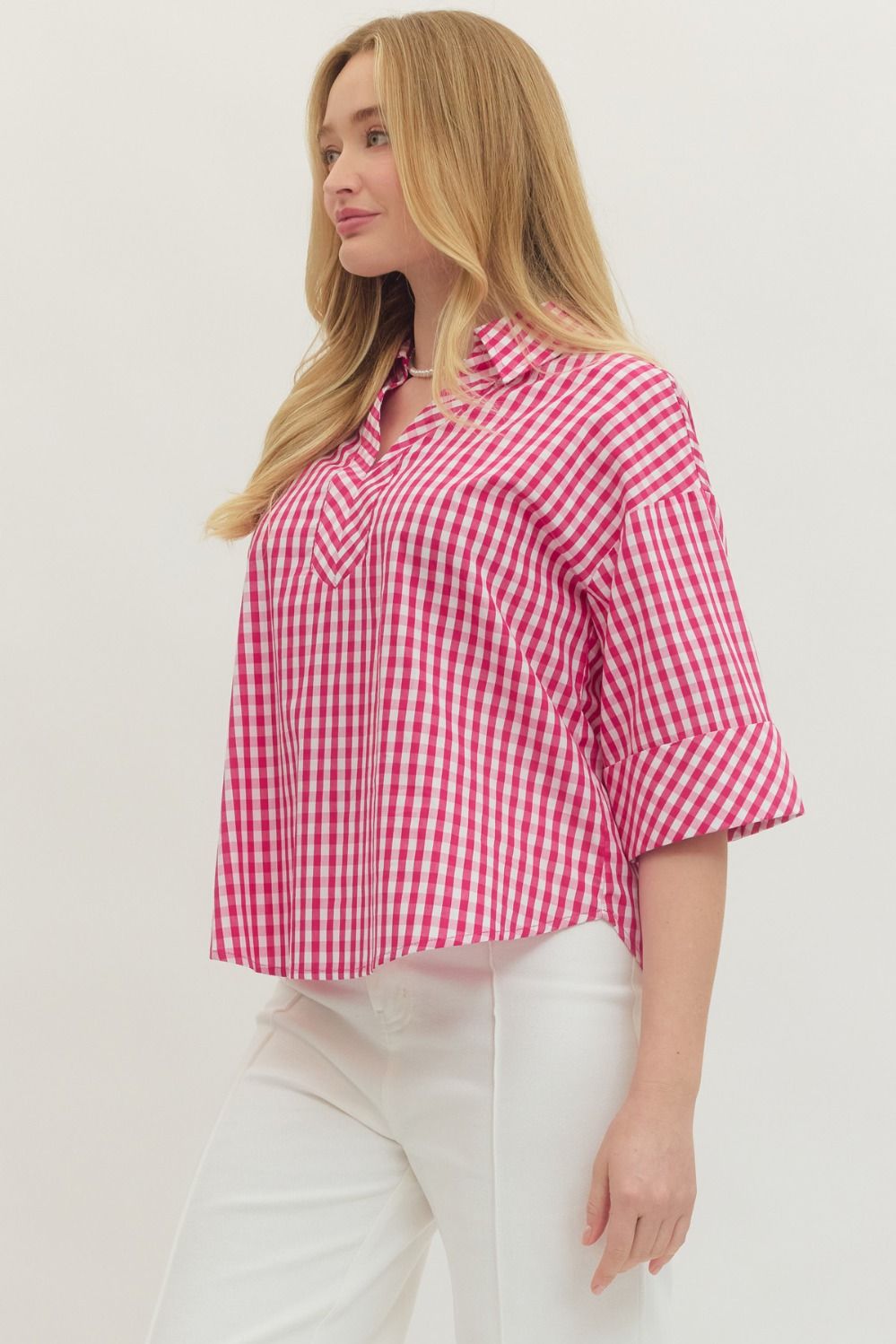 harriet gingham top