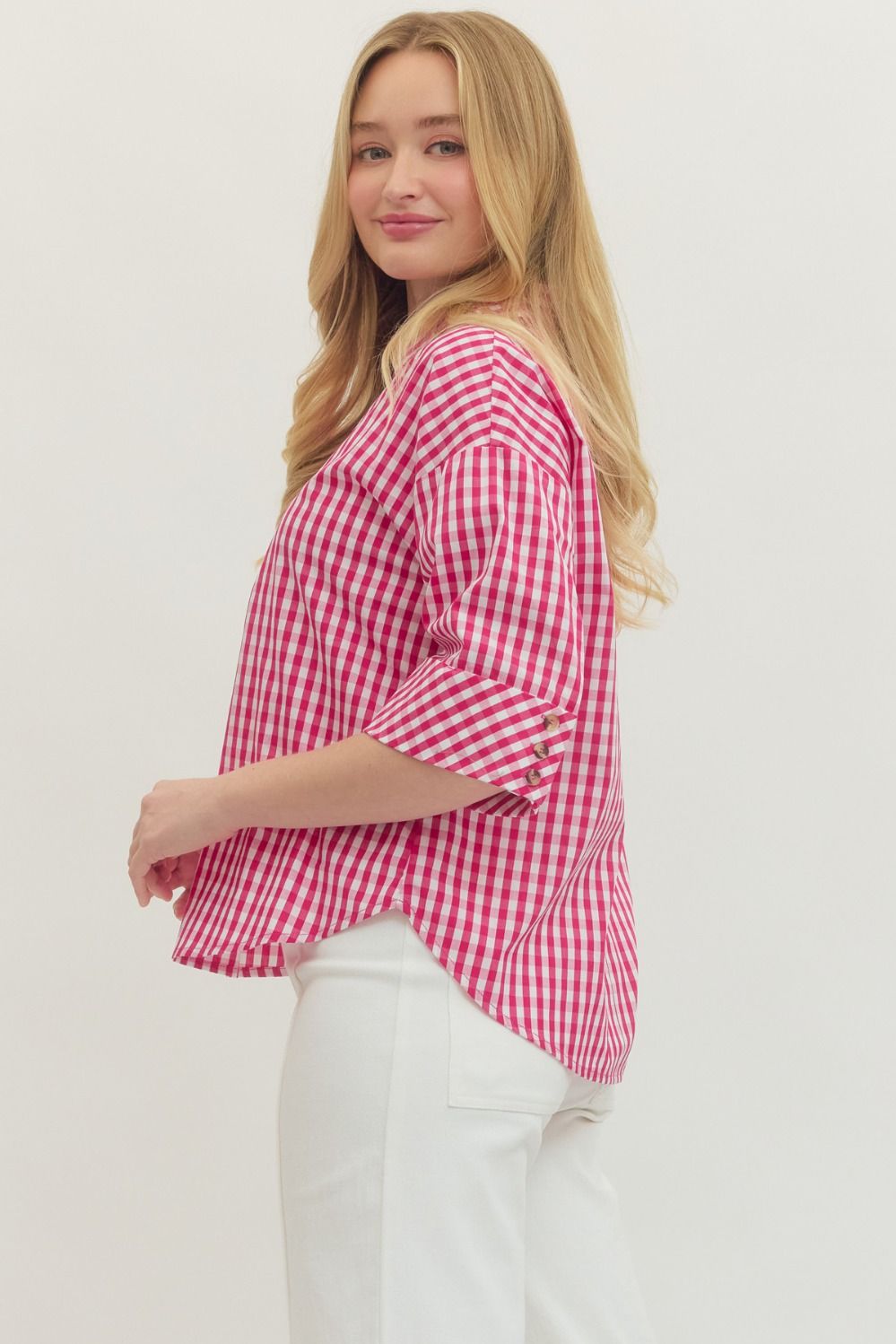 harriet gingham top