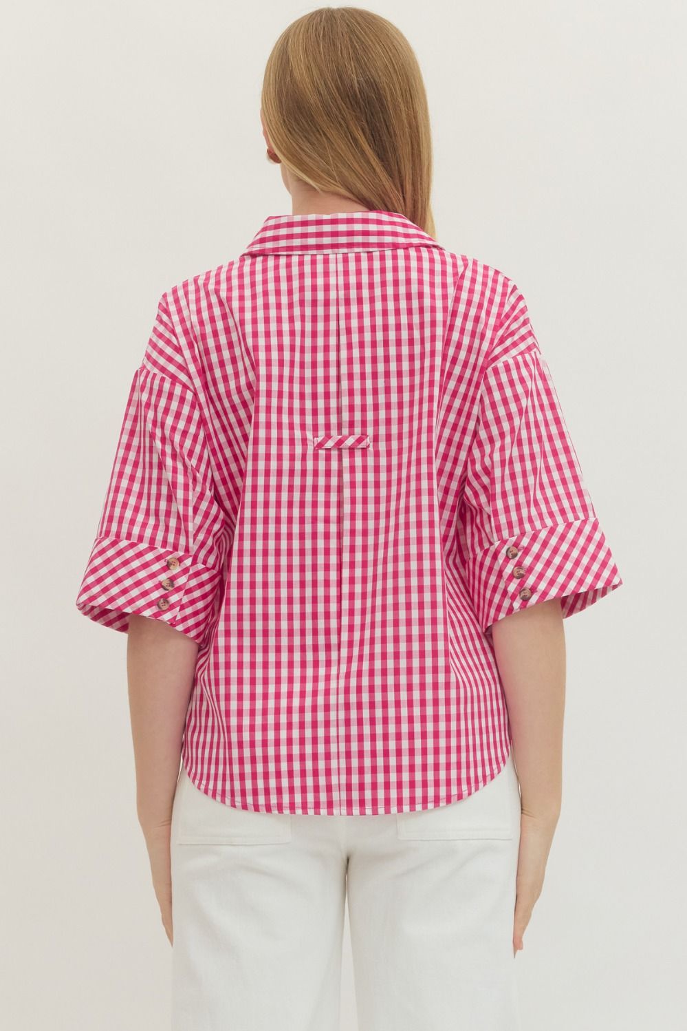 harriet gingham top
