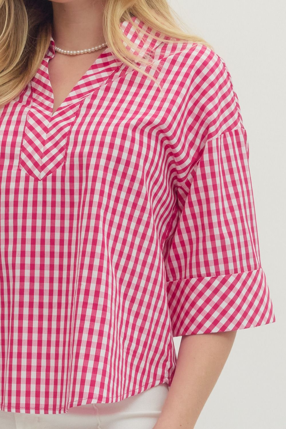 harriet gingham top
