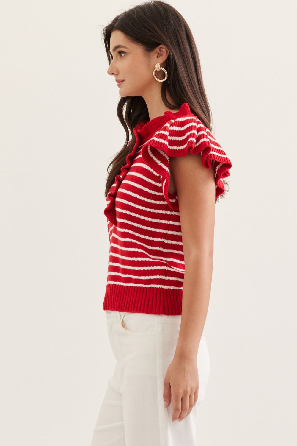courtney ruffle sleeve top