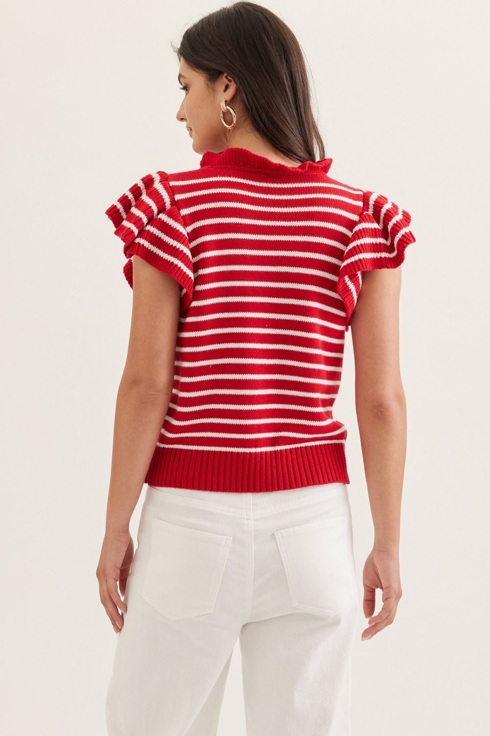 courtney ruffle sleeve top