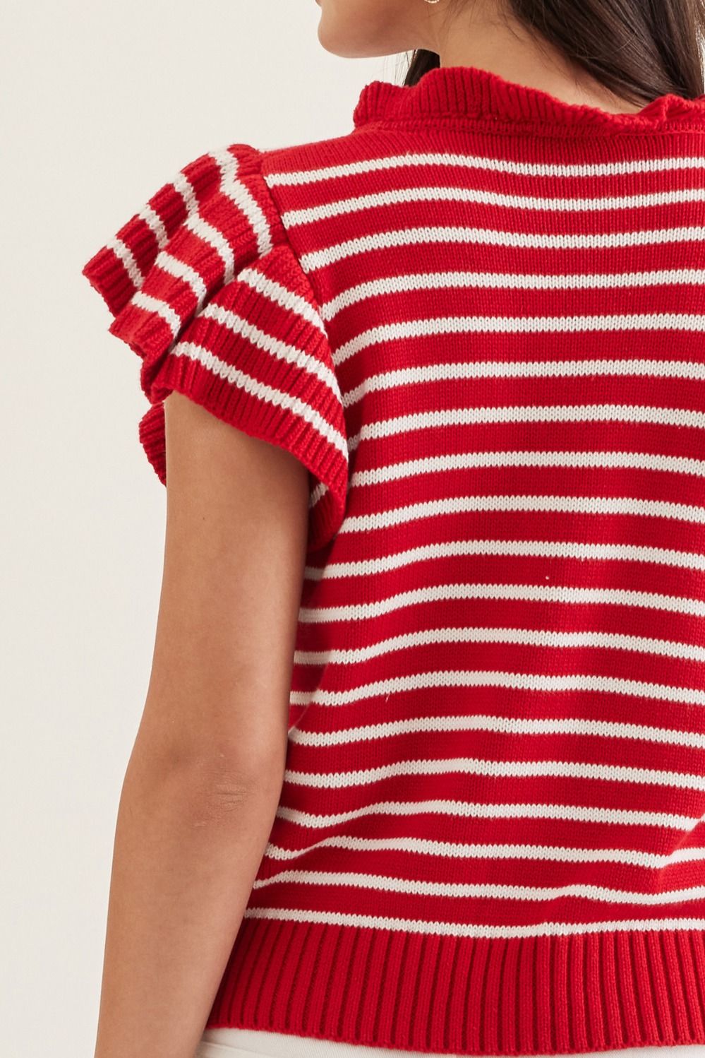 courtney ruffle sleeve top