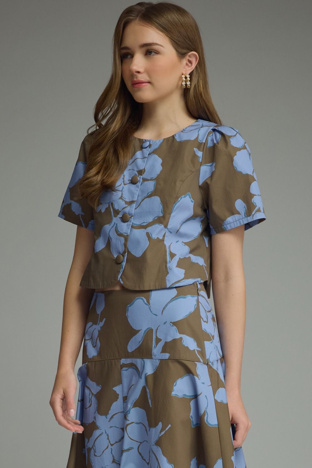 danielle print top