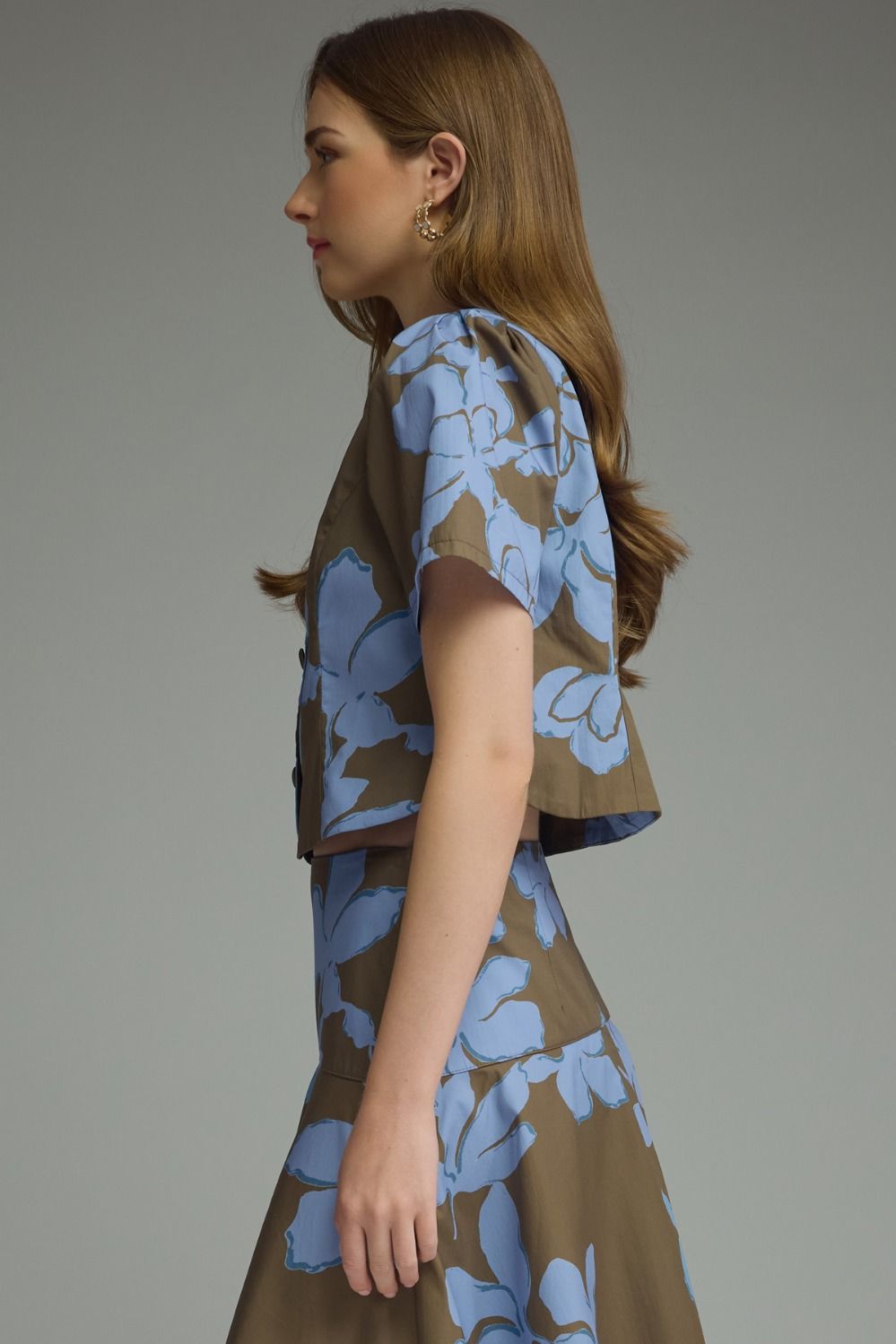 danielle print top