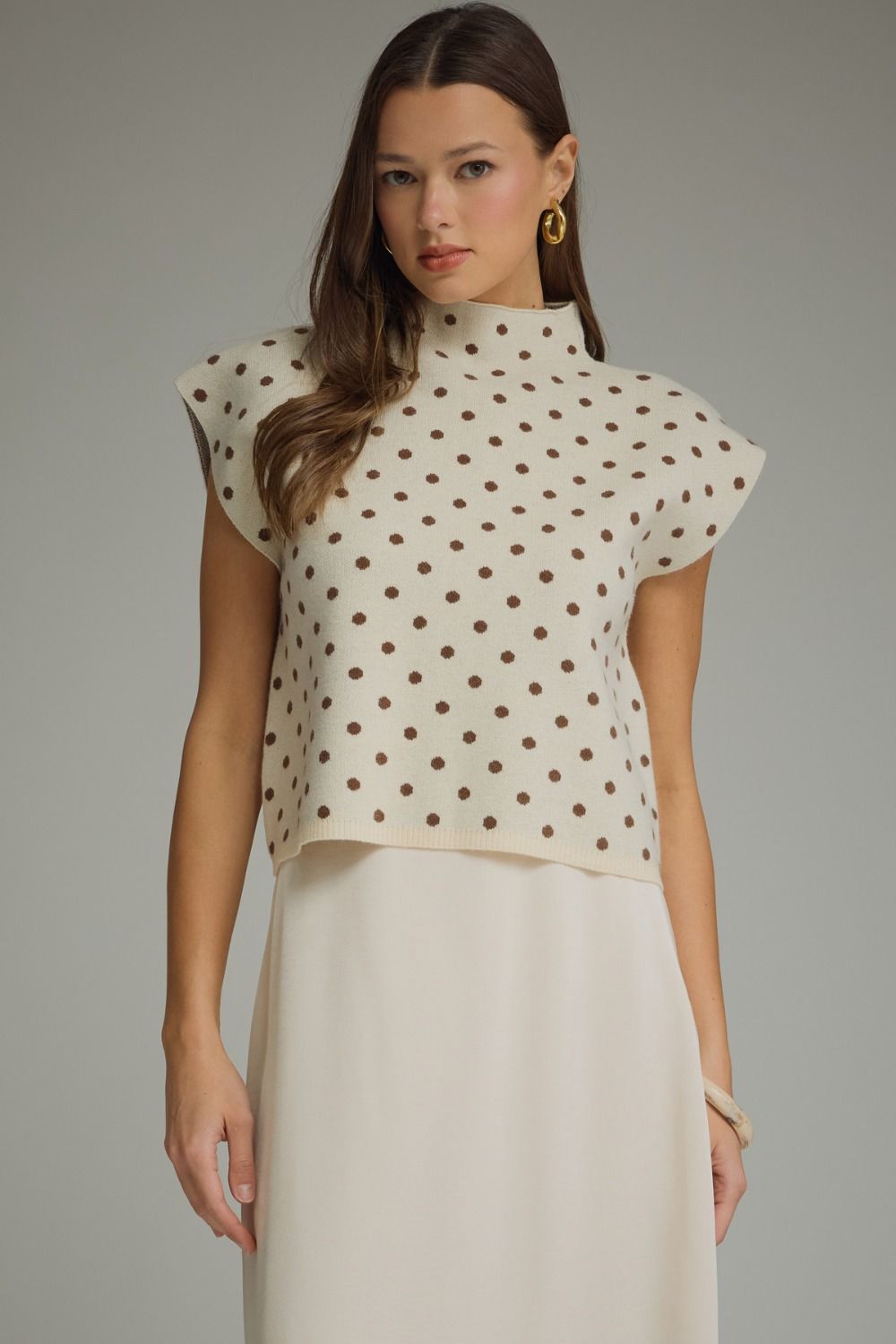 christy sleeveless knit top