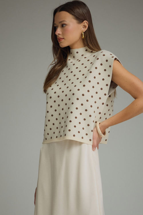 christy sleeveless knit top