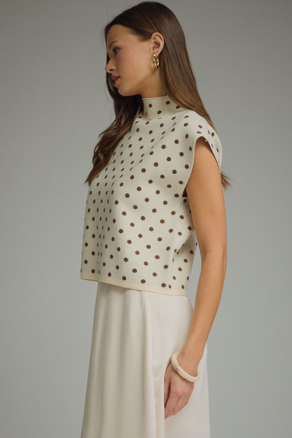 christy sleeveless knit top