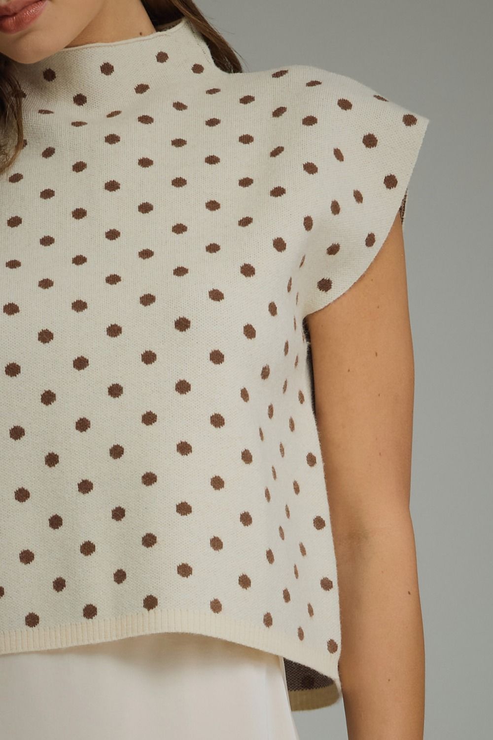 christy sleeveless knit top