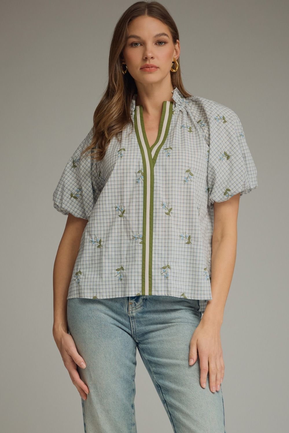 stella embroidered blouse
