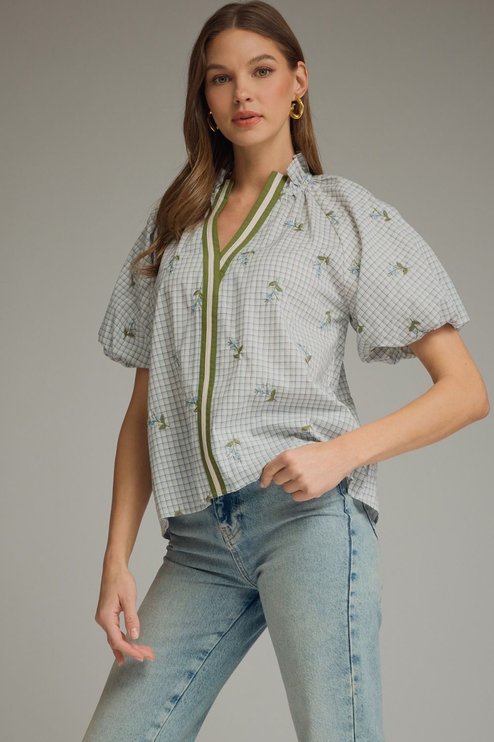stella embroidered blouse