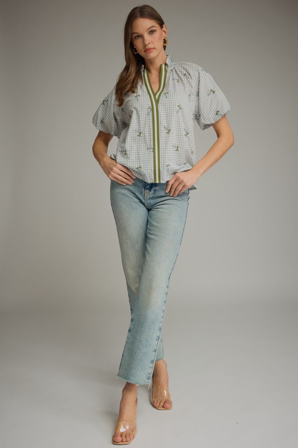 stella embroidered blouse