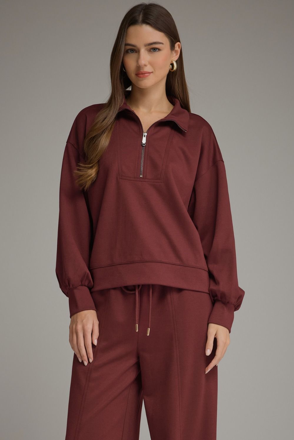 tasha quarter zip top