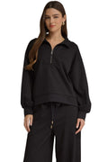 tasha quarter zip top