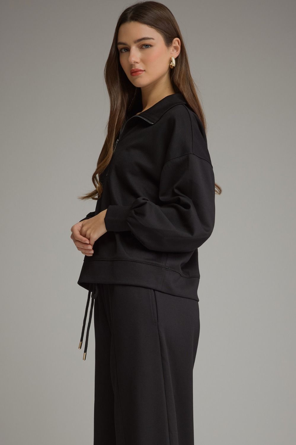 tasha quarter zip top