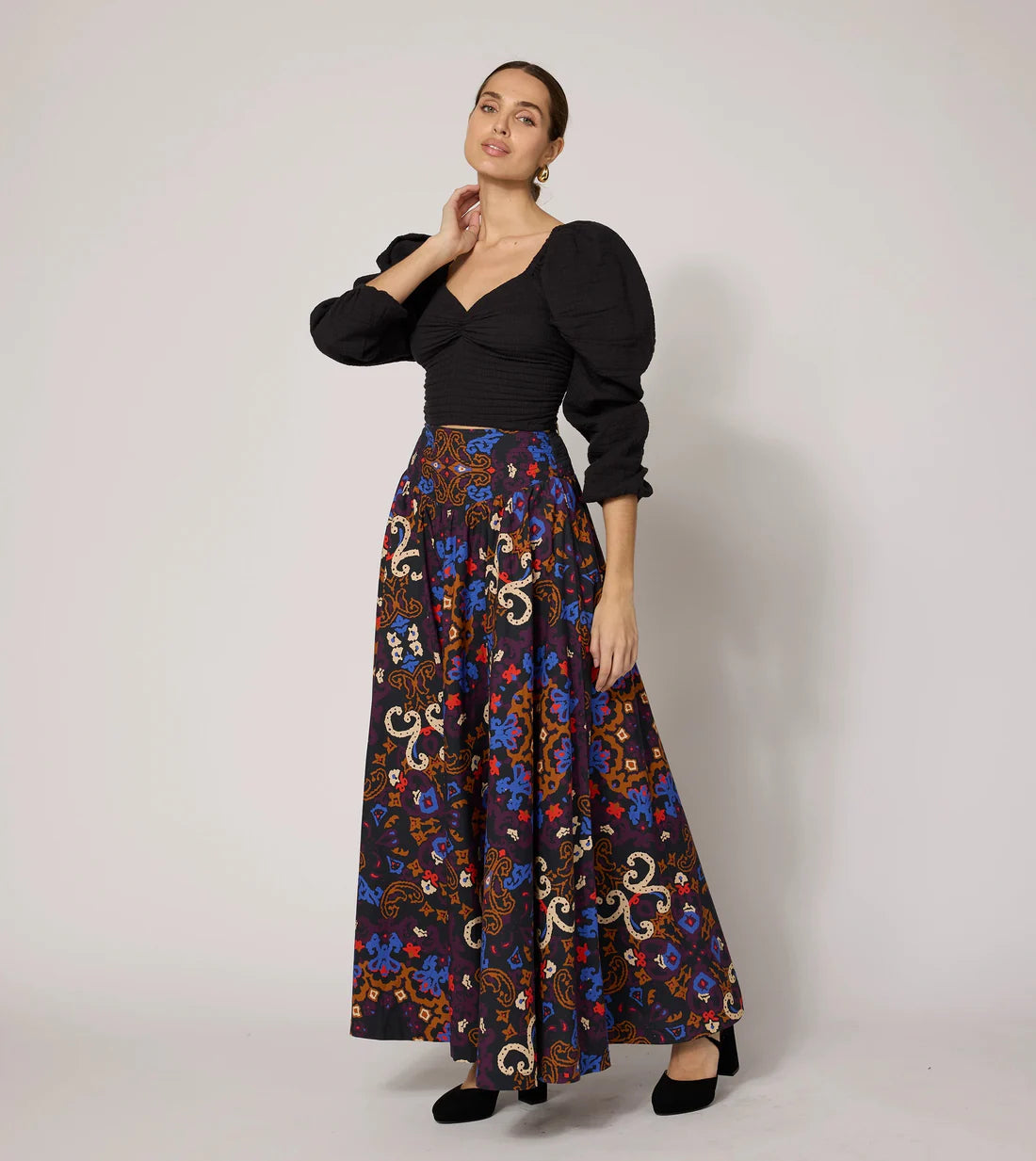 esmeralda ankle skirt