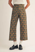 olea block print pants
