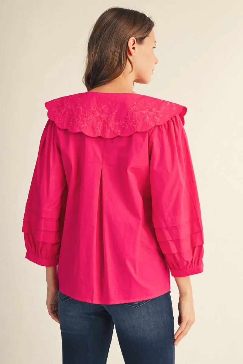 amelia peter pan collar blouse
